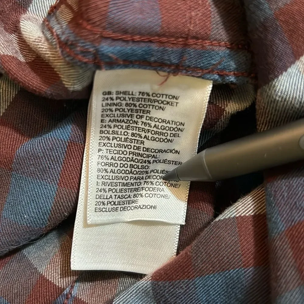 THE NORTH FACE l button up plaid shirt small